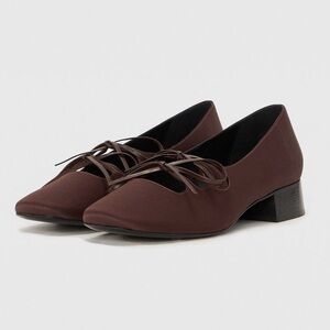NICOLE SALDAÑA SSENSE Exclusive Brown Isabel Ballerina Low Heels